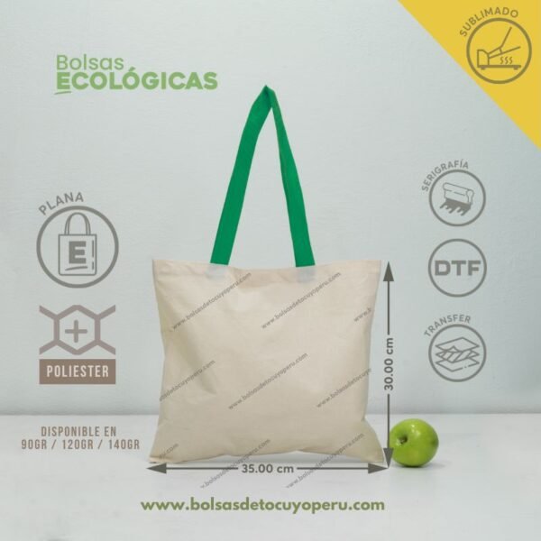 Bolsa de Tocuyo Plana para Sublimar de 30x35