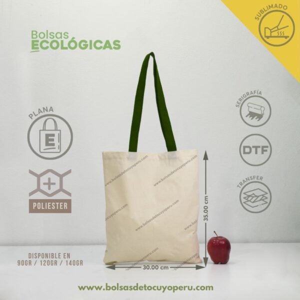 Bolsa de Tocuyo Plana para Sublimar de 35x30