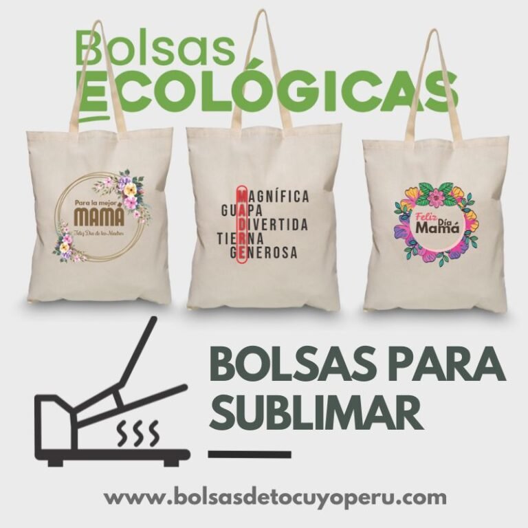 Bolsas de tocuyo para sublimar