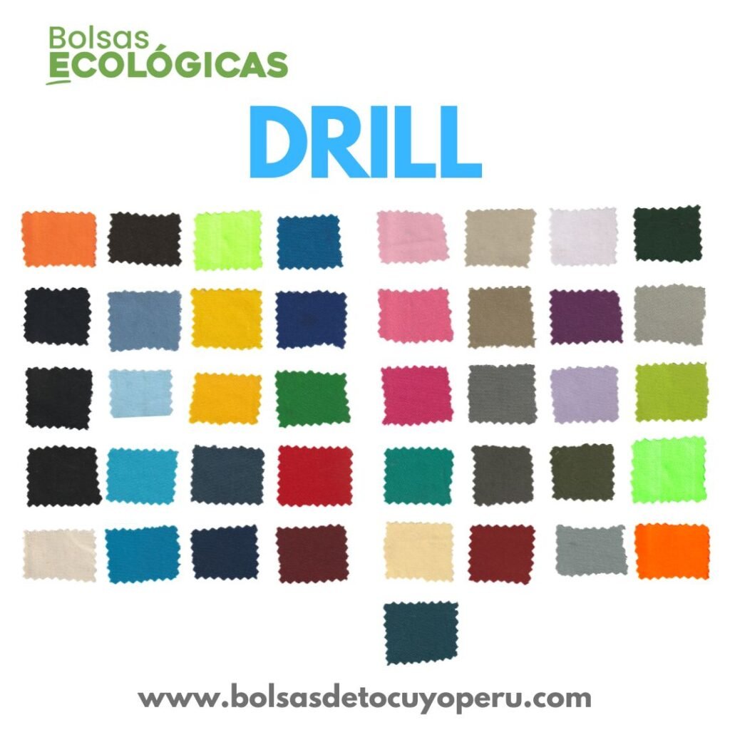 Colores de tela drill