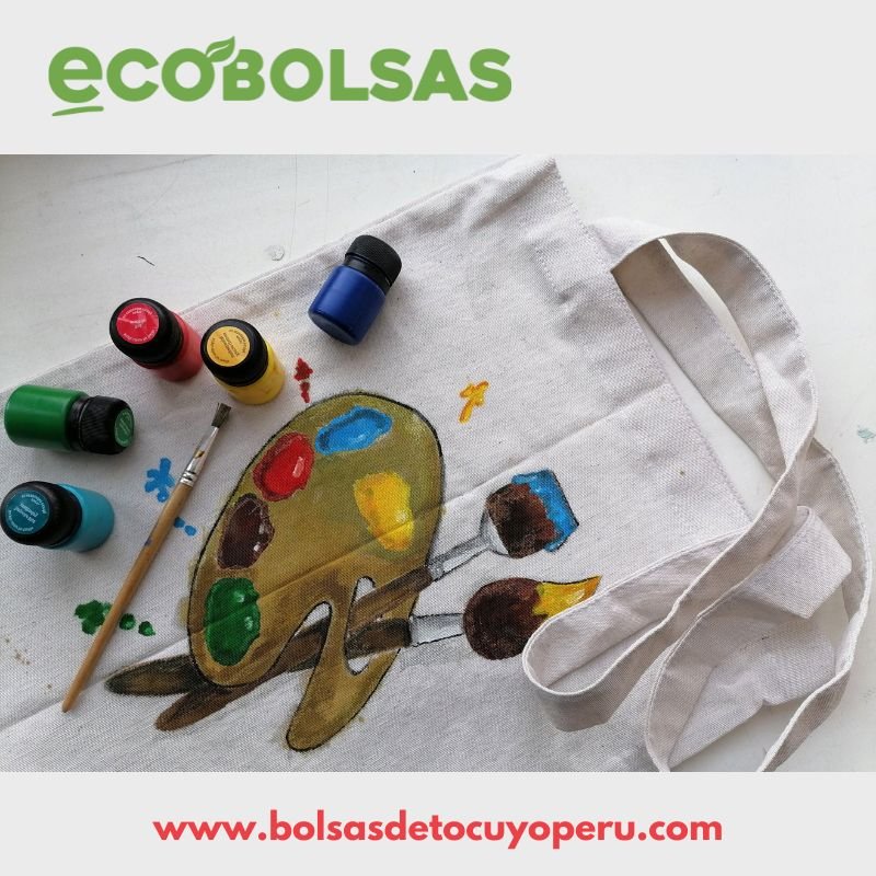 bolsas de tela para pintar para niños